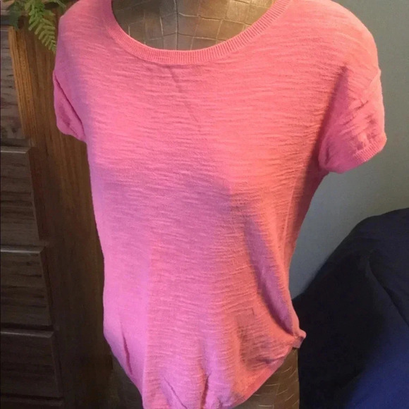 High-low Loft Brand salmon colored summer sweater - Picture 1 of 7